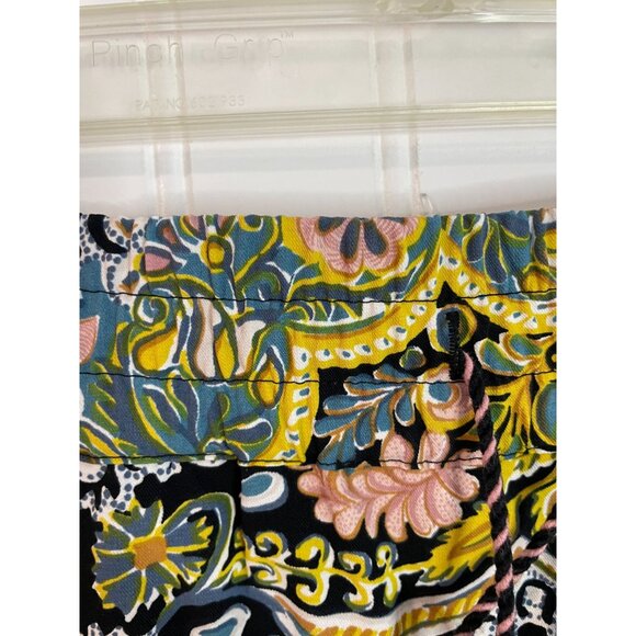 Loft Womens Floral Print Elastic Waist Skirt With Tie Detail M - Picture 11 of 12